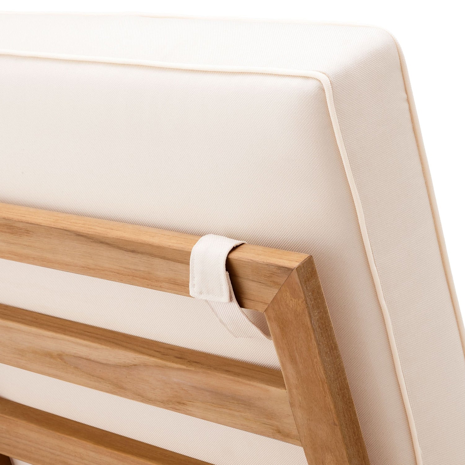 Eichholtz Outdoor Daybed Manzo – Natural Teak | Flores Off-White Outdoor Liege Eichholtz