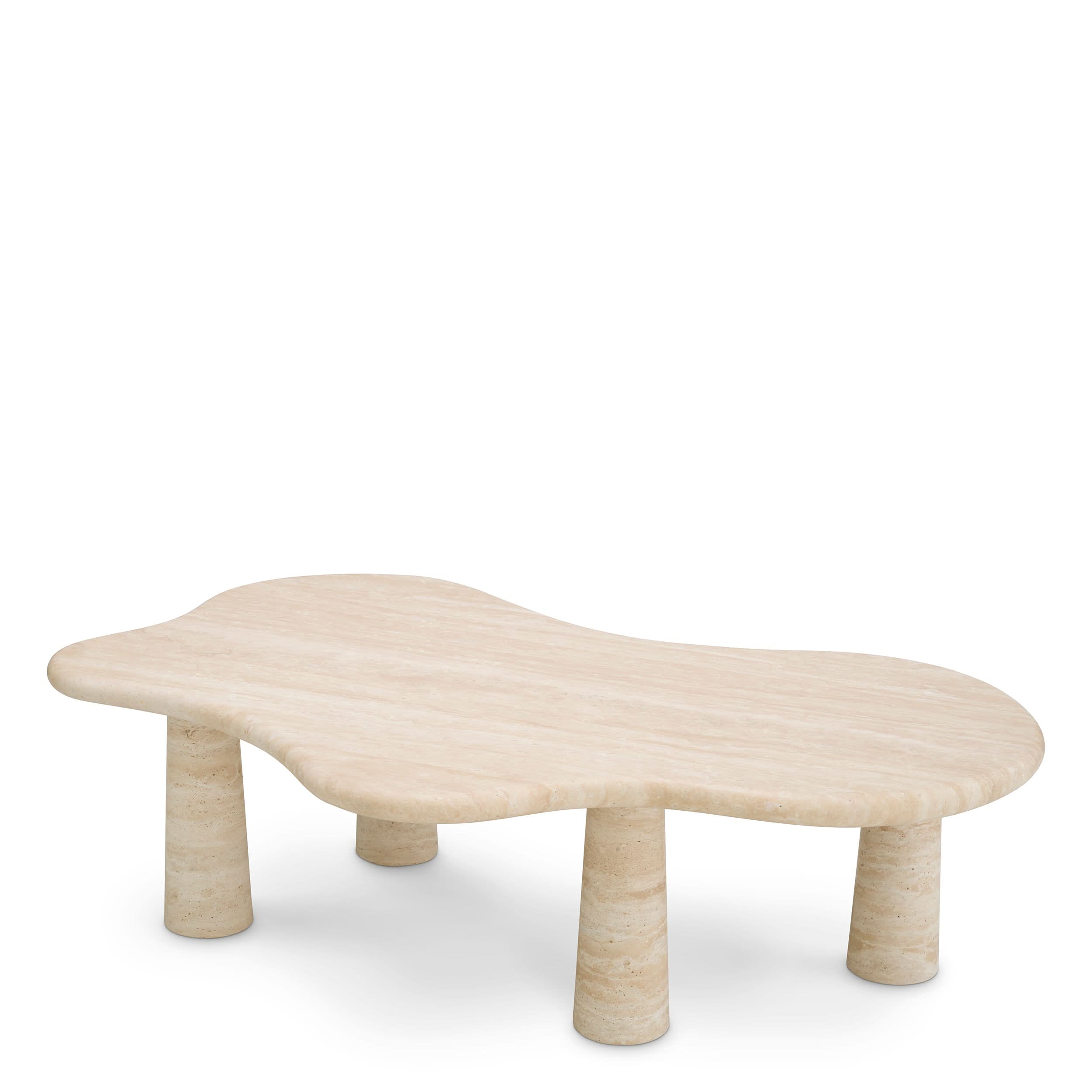 Eichholtz – Couchtisch Isernia (Travertin) Couchtisch asymmetrisch Eichholtz