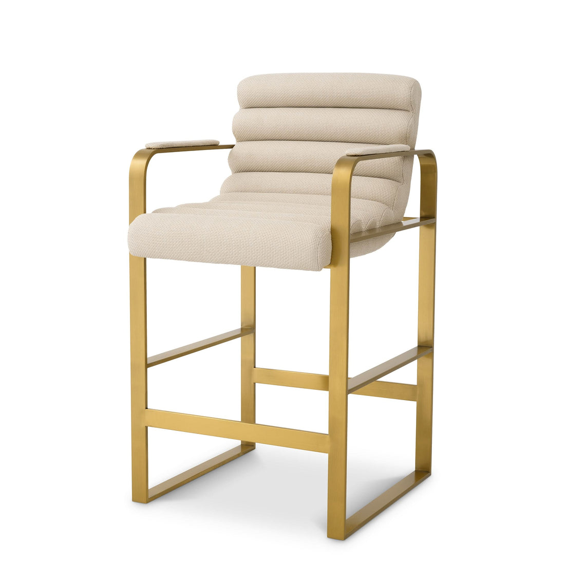Eichholtz Tresenhocker Olsen – Gebürstetes Messing | Scalea Sand Barstuhl Eichholtz