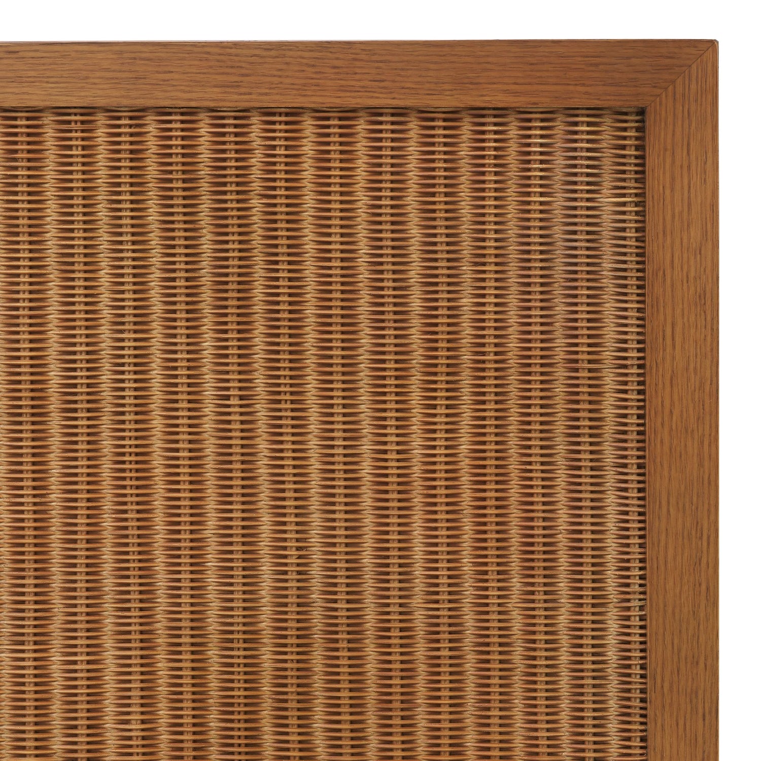 Eichholtz Anrichte Borchard - Caramel Oak Veneer | Woven Rattan | Bronze Finish Sideboard Eichholtz