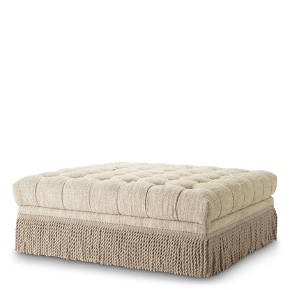 Eichholtz Ottoman Dorantes – Bouclé Sonata Cream Polsterhocker Eichholtz