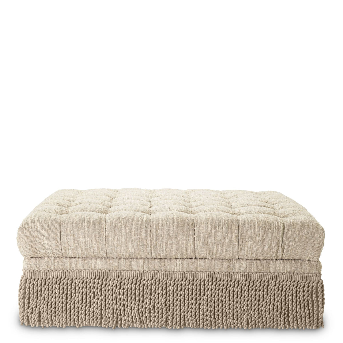 Eichholtz Ottoman Dorantes – Bouclé Sonata Cream Polsterhocker Eichholtz