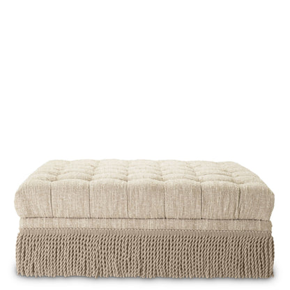 Eichholtz Ottoman Dorantes – Bouclé Sonata Cream Polsterhocker Eichholtz