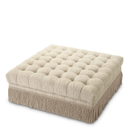 Eichholtz Ottoman Dorantes – Bouclé Sonata Cream Polsterhocker Eichholtz