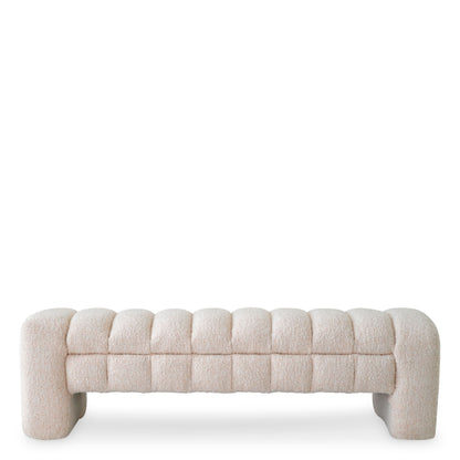 Eichholtz Sitzbank Taranto – Cascade Off-White Polsterbank Eichholtz