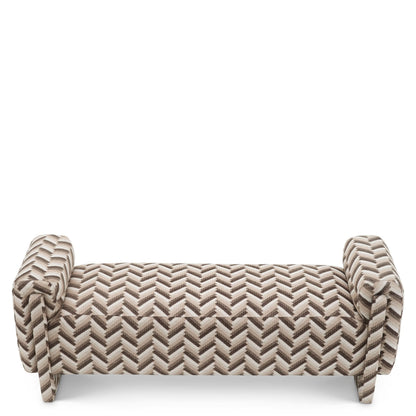 Eichholtz Sitzbank Del Vale – Chevron Brown Posterbank Eichholtz