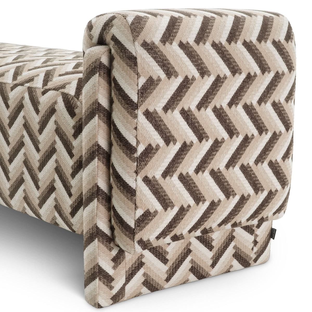 Eichholtz Sitzbank Del Vale – Chevron Brown Posterbank Eichholtz