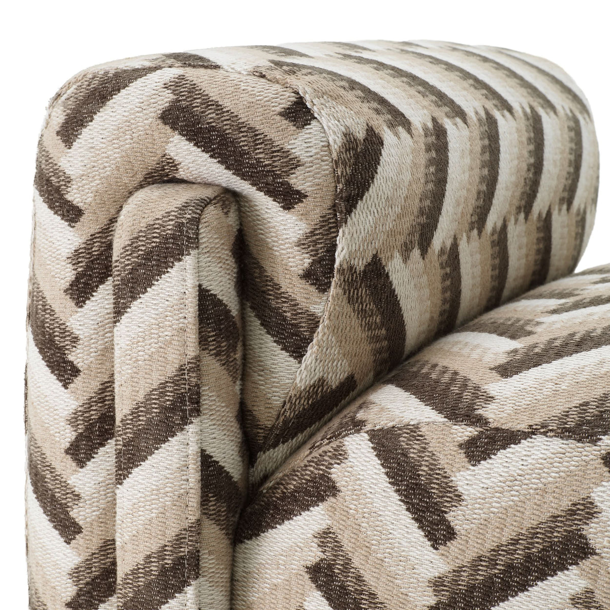 Eichholtz Sitzbank Del Vale – Chevron Brown Posterbank Eichholtz