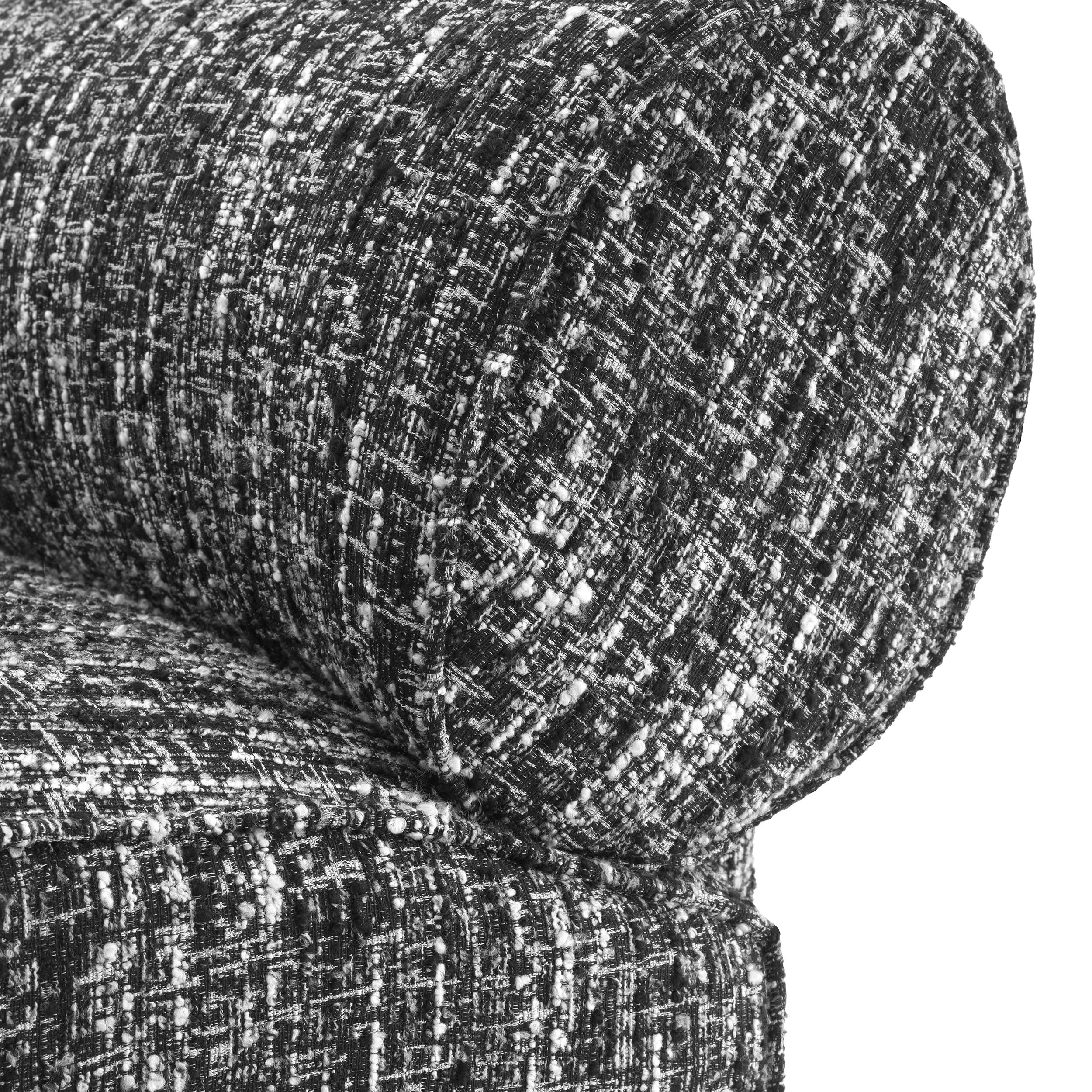 Eichholtz Sessel Urbano - Bouclé Sonata Schwarz Sessel Eichholtz