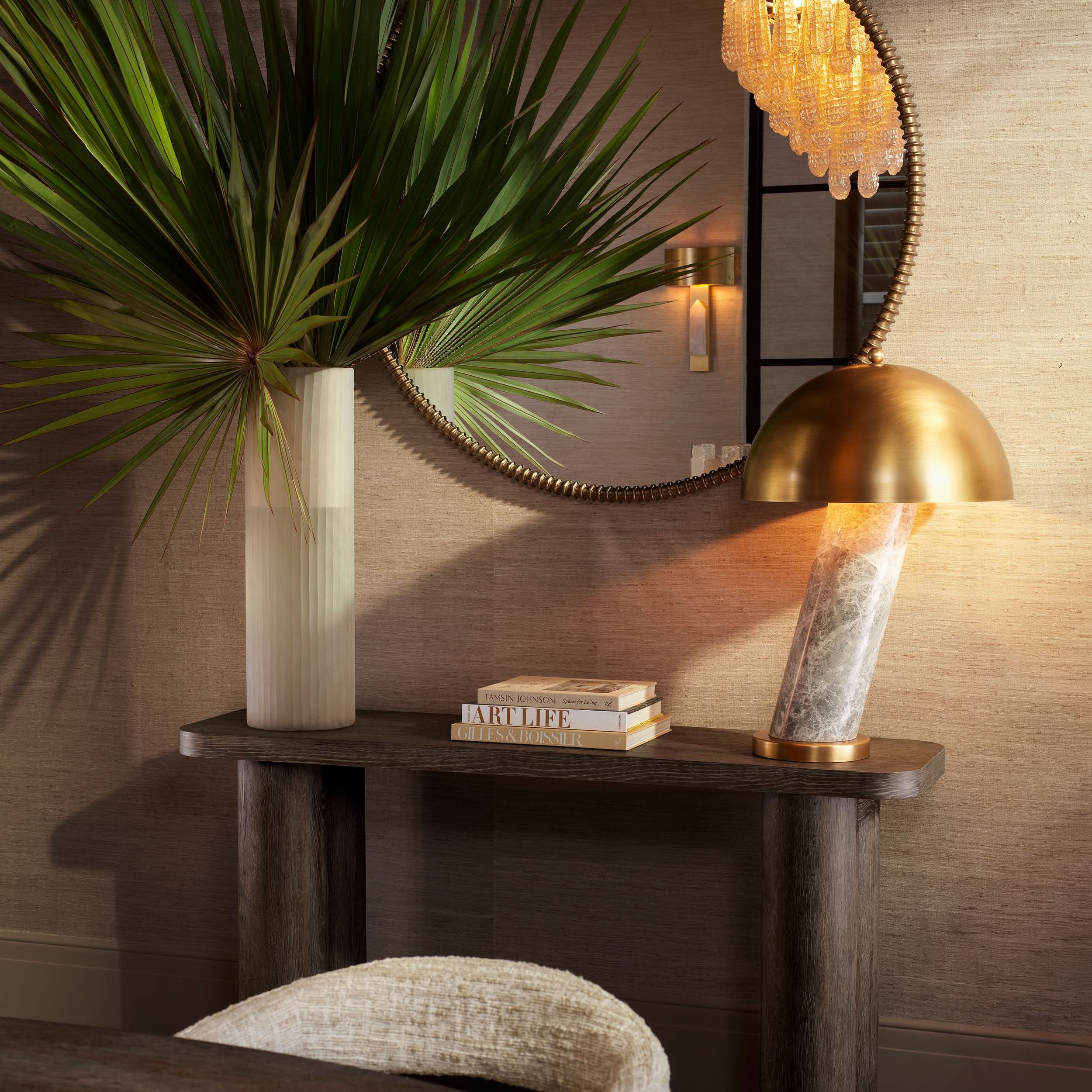 Eichholtz Konsolentisch Lindbrook – Silverstone Eichenfurnier Konsolentisch Eichholtz