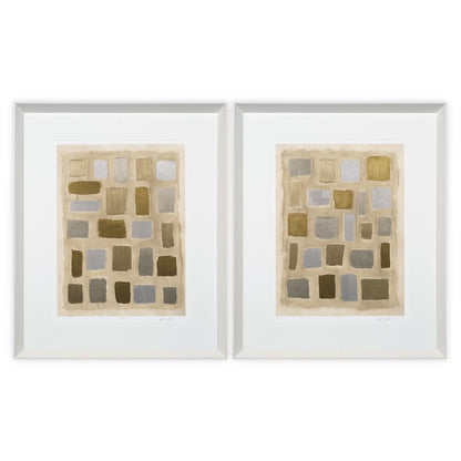 Eichholtz Wandbild-Set „Sand Shaped“ von Michael Willett (2er-Set) Kunstdruck Eichholtz