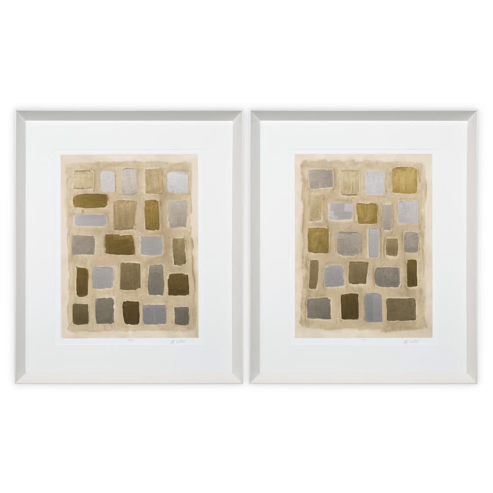 Eichholtz Wandbild-Set „Sand Shaped“ von Michael Willett (2er-Set) Kunstdruck Eichholtz