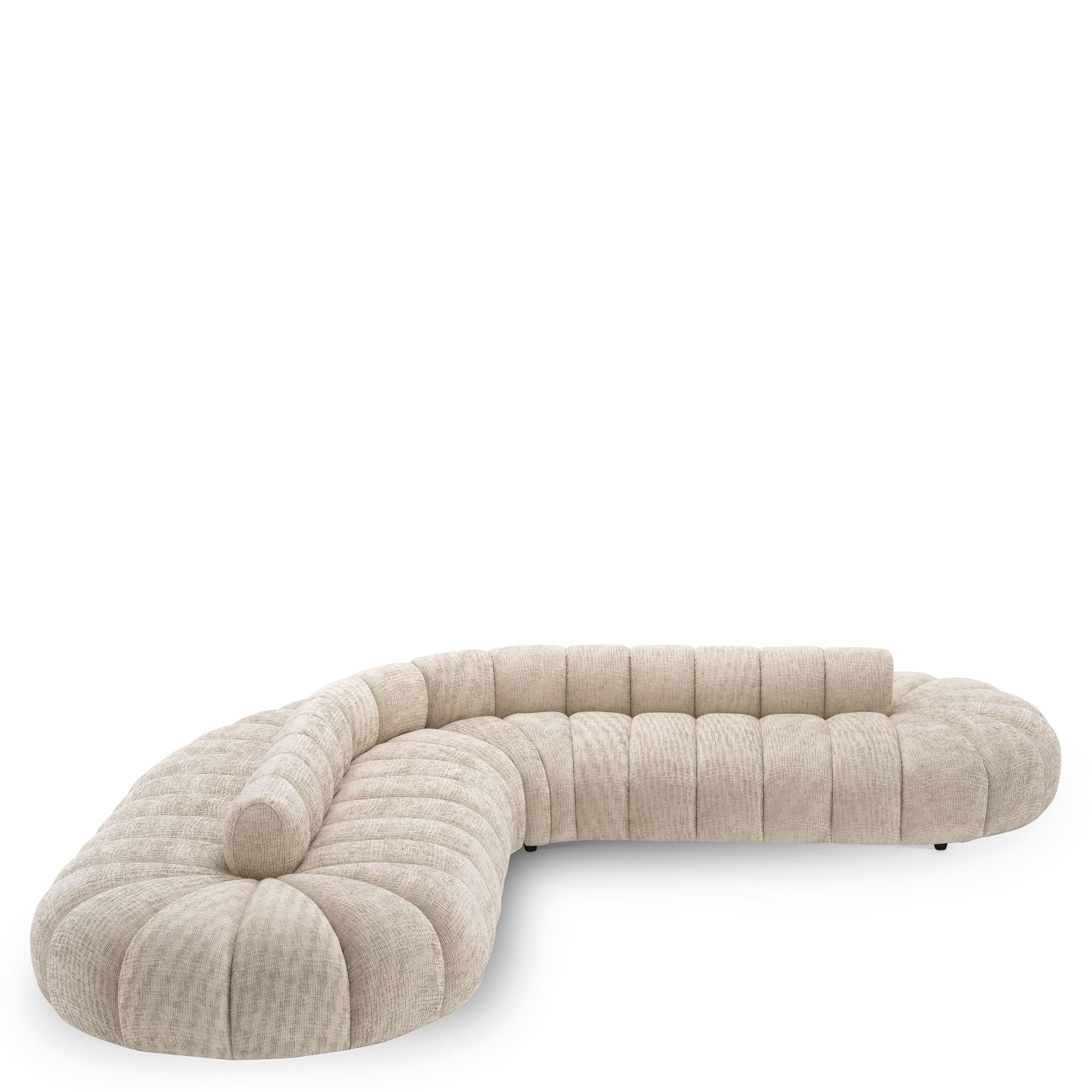 Eichholtz Sofa Alison – Creststone Beige Sofa rund Eichholtz