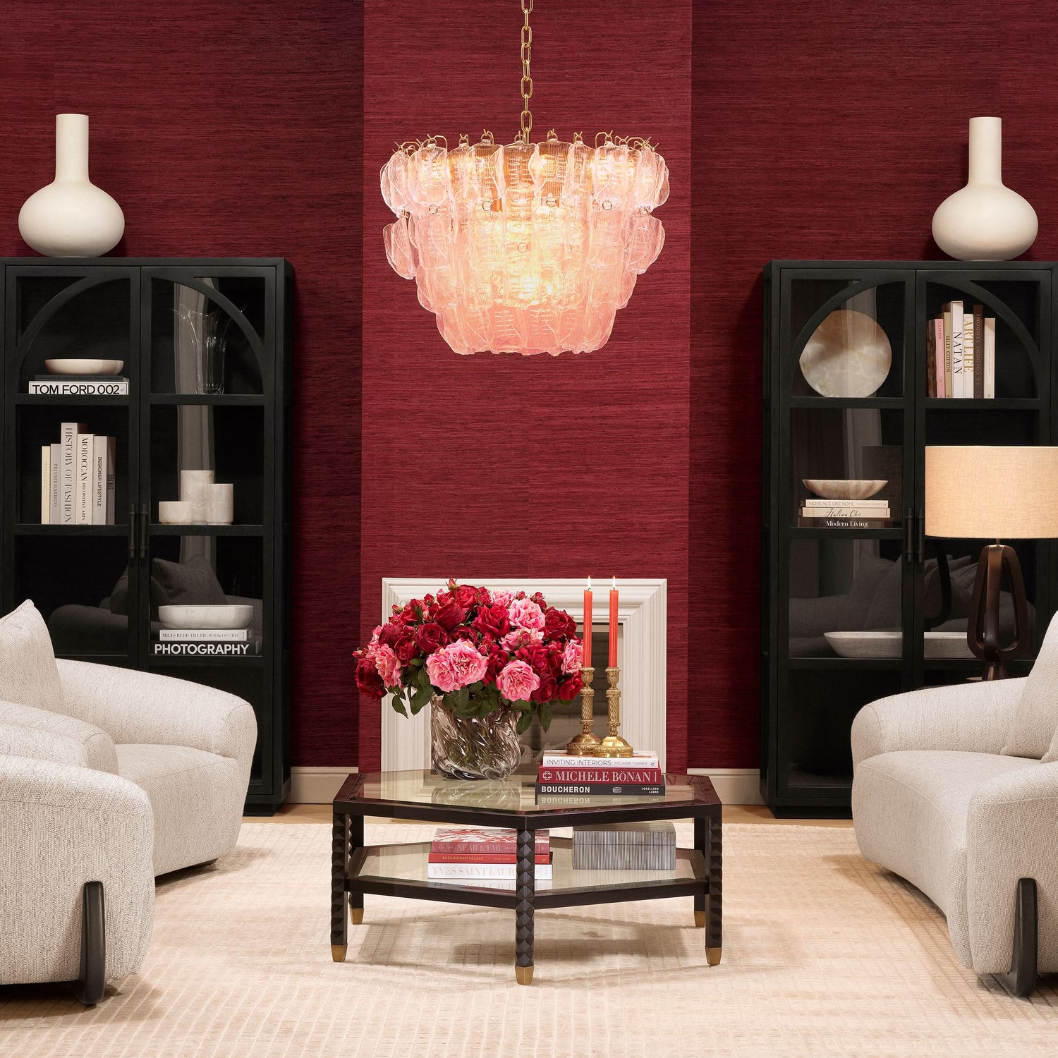 Eichholtz Kabinett San Bernardino - Classic Black Finish | Klarglas | Bronze Finish Vitrinenschrank Eichholtz