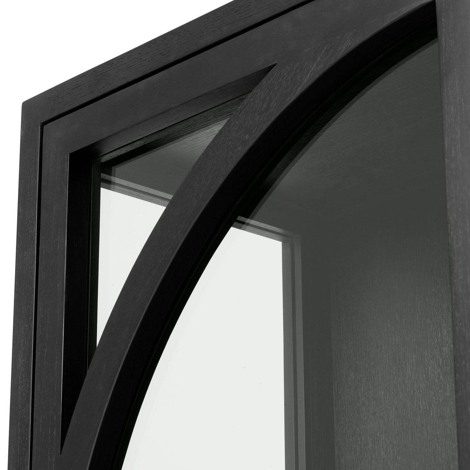 Eichholtz Kabinett San Bernardino - Classic Black Finish | Klarglas | Bronze Finish Vitrinenschrank Eichholtz