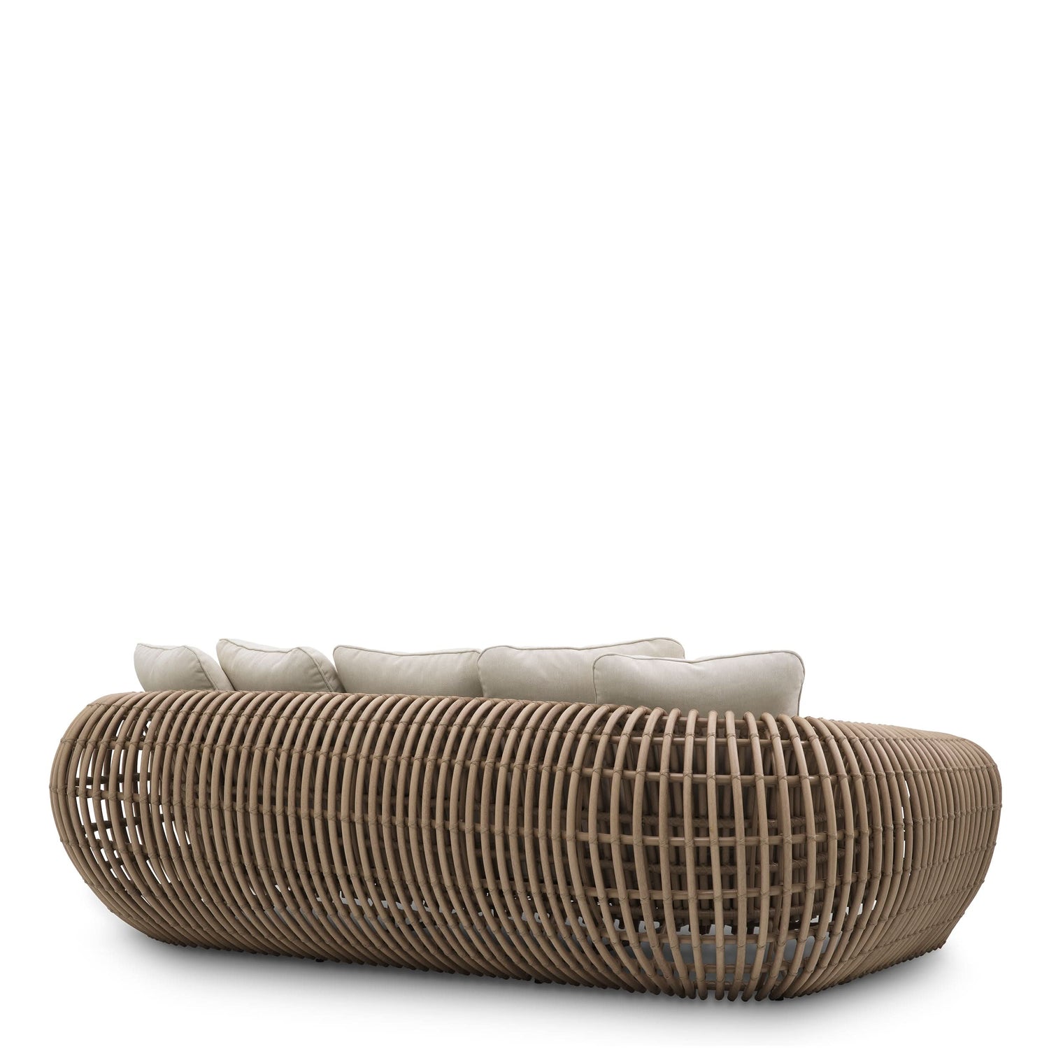 Eichholtz Gartensofa Siderno – Kunst-Rattan | Viola Sand Outdoor Sofa Eichholtz