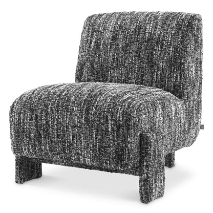 Eichholtz Sessel Rockdale – Bouclé Sonata Schwarz Polstersessel Eichholtz