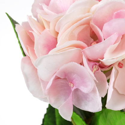 Eichholtz Hortensienstrauß rosa – 48 Stück / 2 Sorten Kunstblumen Eichholtz