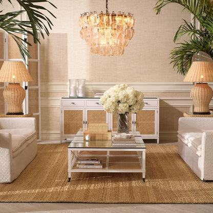 Eichholtz Hortensienstrauß weiß – 48 Stück / 2 Sorten Kunstblumen Eichholtz