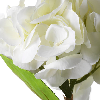 Eichholtz Hortensienstrauß weiß – 48 Stück / 2 Sorten Kunstblumen Eichholtz