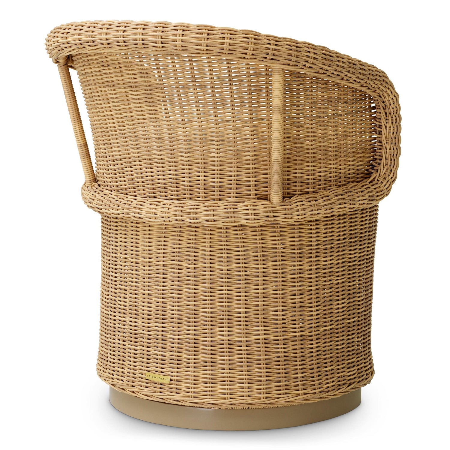 Eichholtz Outdoor Essstuhl San Remo – Kunstrattan | Saville Beige | Geflecht Outdoor Stuhl Eichholtz