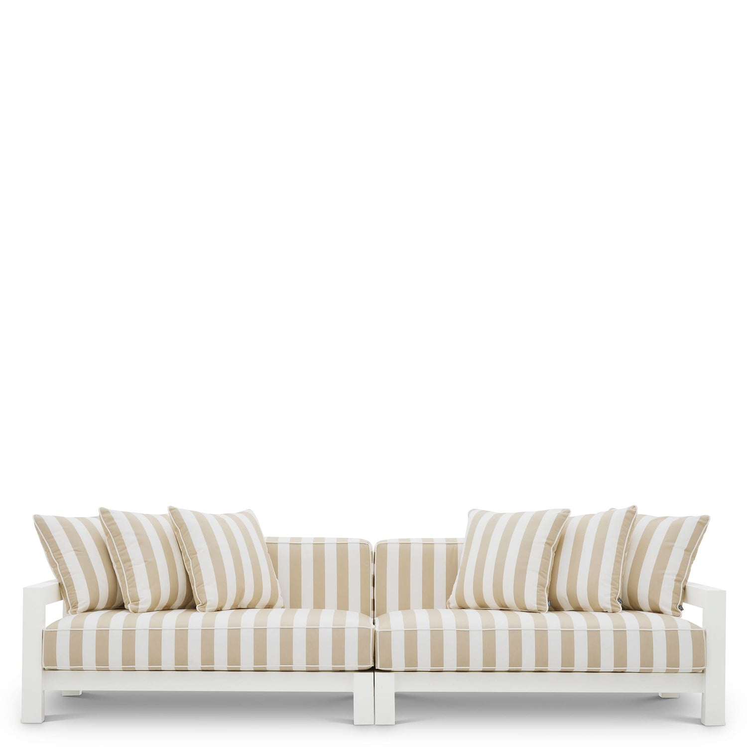 Eichholtz Outdoor Lounge Set Cap-Antibes – Sofa, 2 Sessel, 2 Couchtische &amp; Tischleuchte Outdoor Set Eichholtz