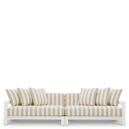 Eichholtz Outdoor Lounge Set Cap-Antibes – Sofa, 2 Sessel, 2 Couchtische &amp; Tischleuchte Outdoor Set Eichholtz