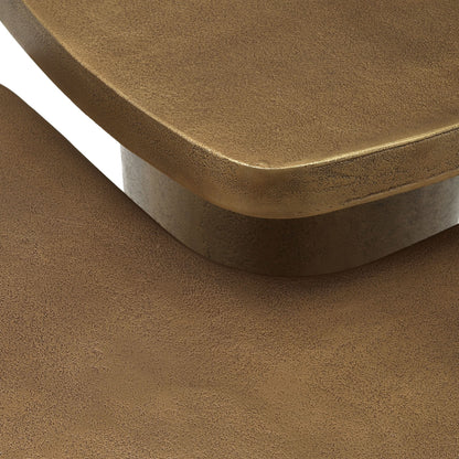 Eichholtz Coffee Table Pierro Set aus 2 – Vintage Brass Finish 2er-Set Couchtisch Eichholtz