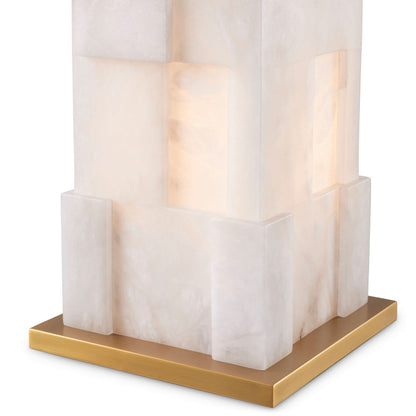 Eichholtz Tischleuchte Fabiano I Alabaster Tischlampe Eichholtz