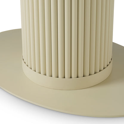 Eichholtz Esstisch Volterra Oval – Sand Finish | Cream Ceramic Top Esstisch oval Eichholtz