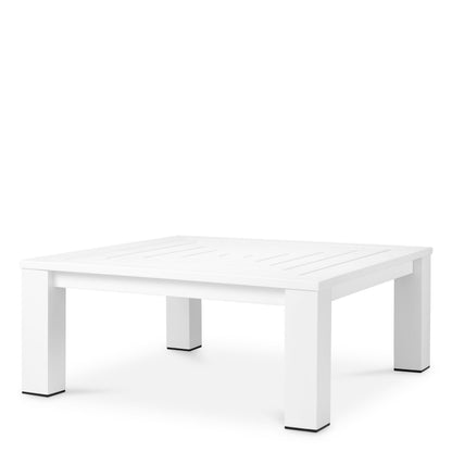 Eichholtz Outdoor Couchtisch Vistamar – Mattweiß Outdoor Couchtisch eckig Eichholtz