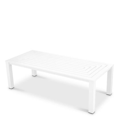 Eichholtz Outdoor Essgruppe Vistamar – Tisch, 4 Delta Stühle &amp; Tischleuchte Outdoor Set Eichholtz