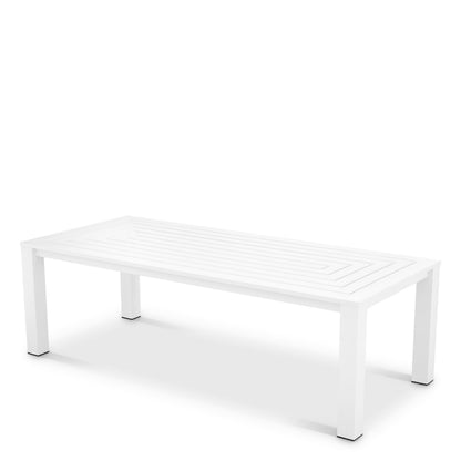Eichholtz Outdoor Essgruppe Vistamar – Tisch, 4 Delta Stühle &amp; Tischleuchte Outdoor Set Eichholtz