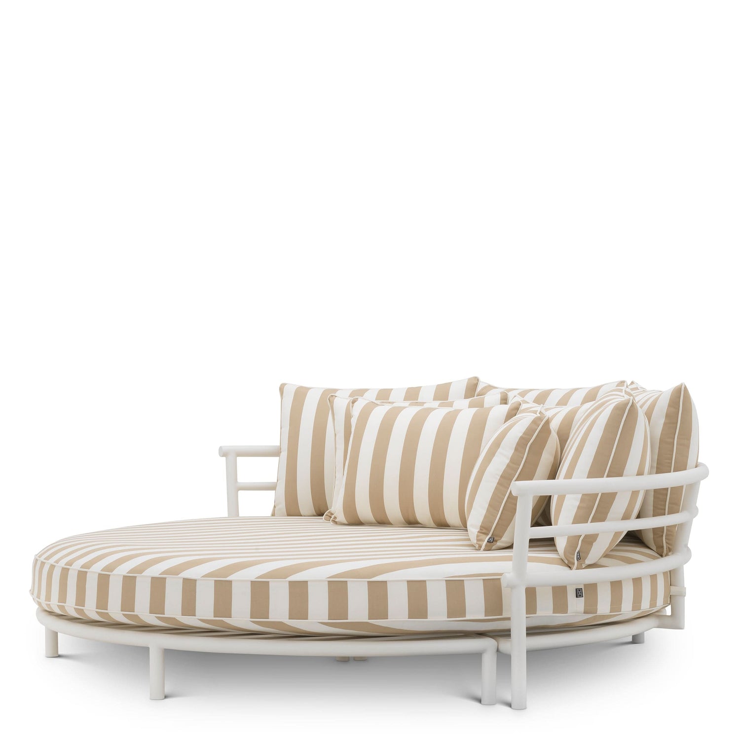 Eichholtz Outdoor Bed Laguno – Matte White | Florent Beige Outdoor Daybed Eichholtz