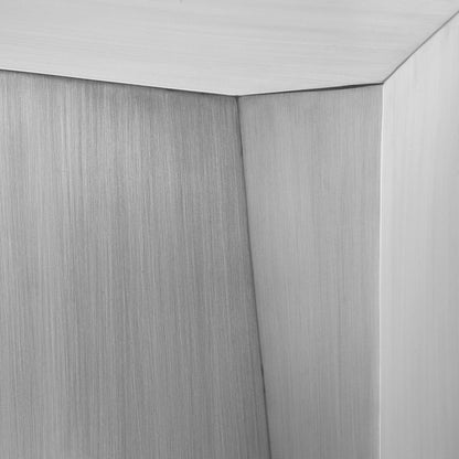 Eichholtz Beistelltisch Ramiro – Gebürsteter Stahl | Freiform Beistelltisch eckig Eichholtz