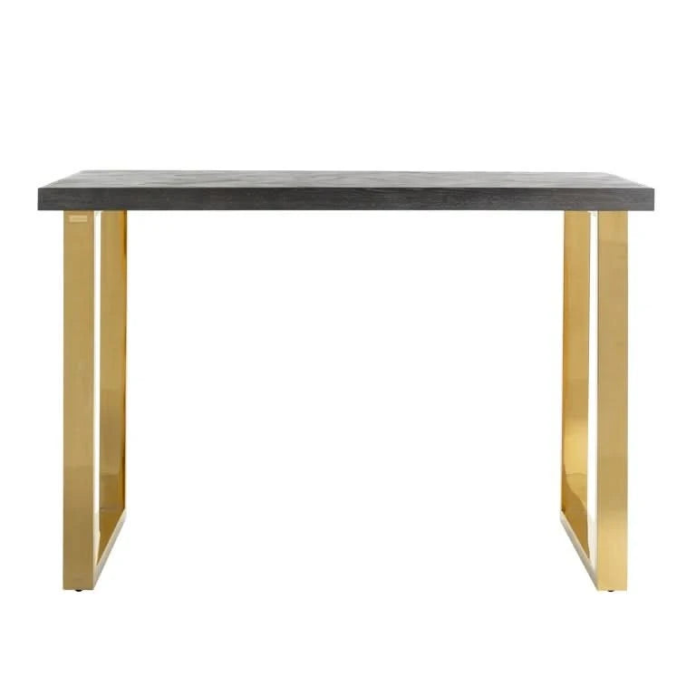 Richmond Interiors Stehtisch Blackbone gold 160 (Black rustic) Esstisch eckig Richmond Interiors