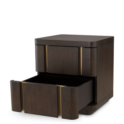 Eichholtz Nachttisch Modesto Mocca Nachttisch Eichholtz