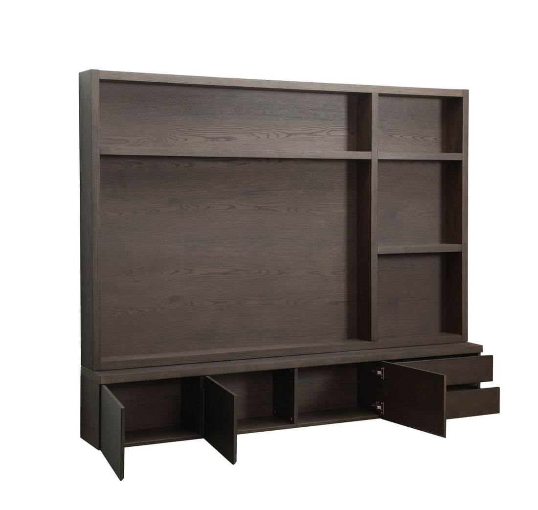Richmond Interiors – TV-Wand Lachance brown 3-türig 2-schubladig TV-Wand Richmond Interiors
