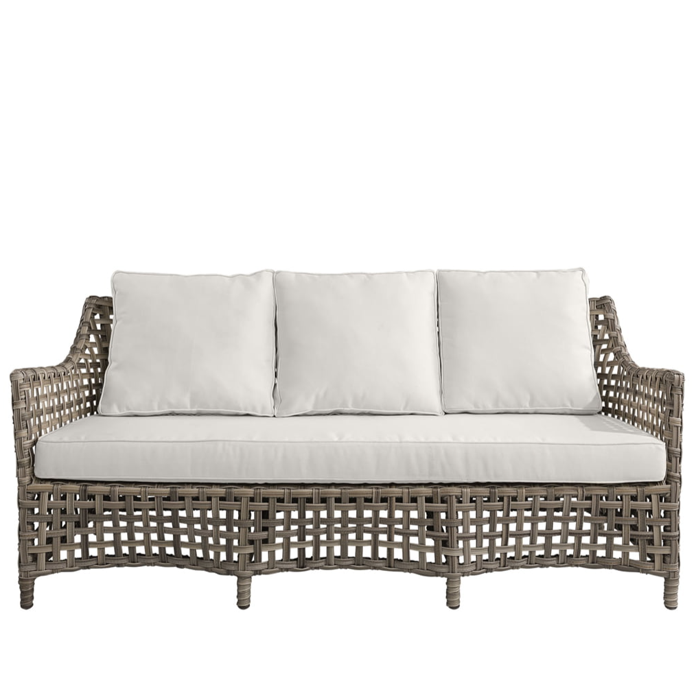 Artwood Outdoor Sofa MALAGA grau Outdoor Sofa 3-Sitzer Artwood