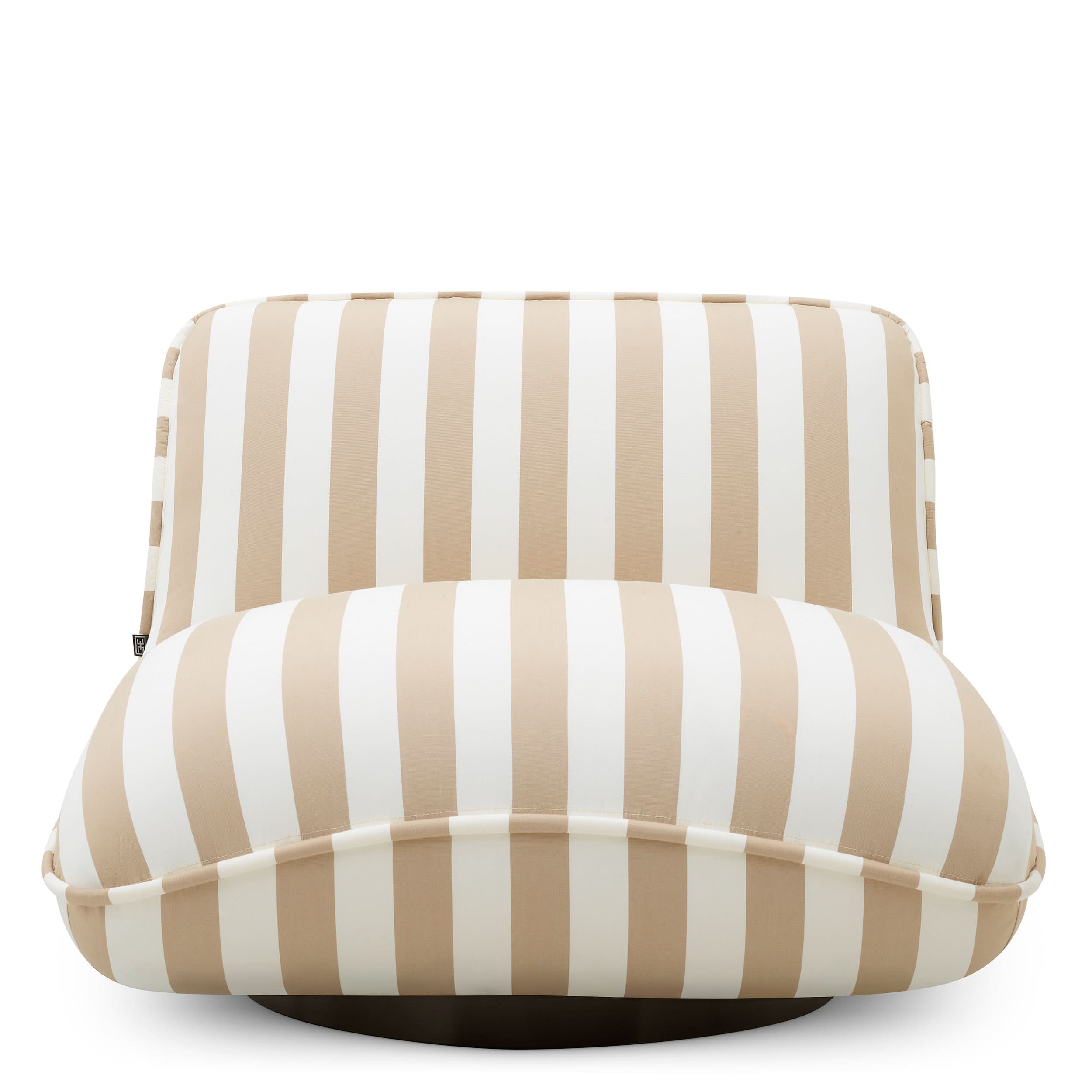 Eichholtz Outdoor Sessel Relax – Florent Beige | Black Base Outdoor Sessel Eichholtz