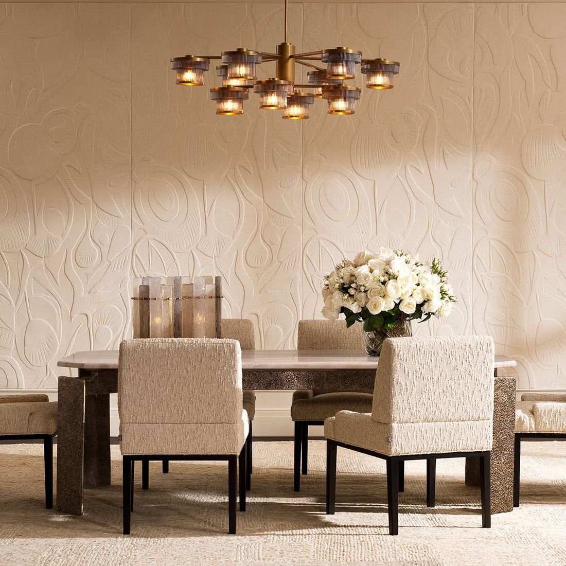 Eichholtz Esszimmerstuhl Bromley – Schwarz | Arden Natural Esszimmerstuhl Eichholtz