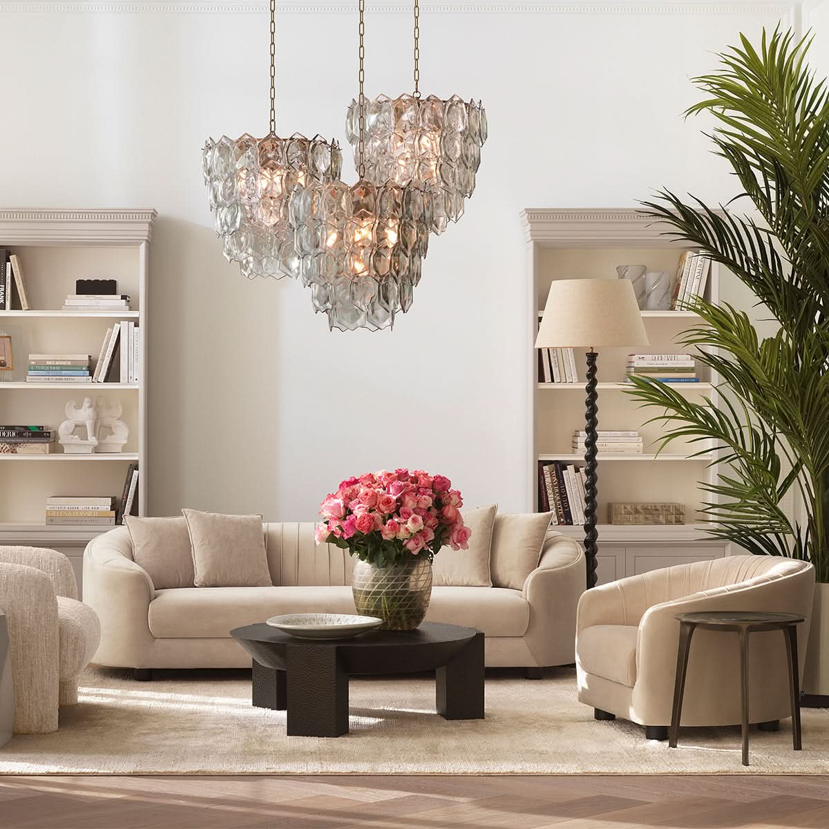 Eichholtz Sessel Jameson cream Polstersessel Eichholtz