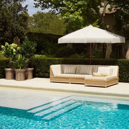 Eichholtz Outdoor Eckmodul Hampton – Kunstrattan | Saville Beige Outdoor Sofa Eichholtz