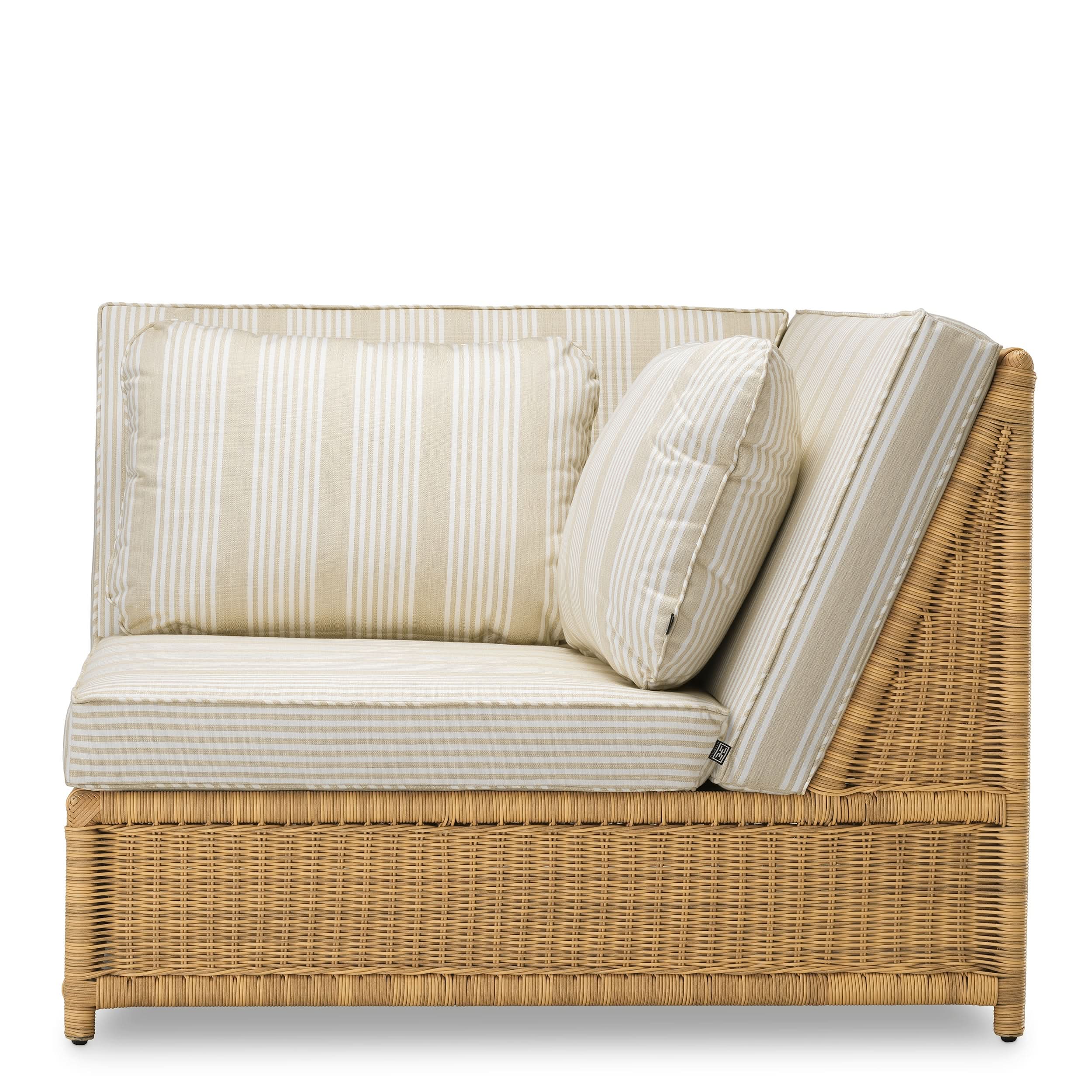 Eichholtz Outdoor Eckmodul Hampton – Kunstrattan | Saville Beige Outdoor Sofa Eichholtz