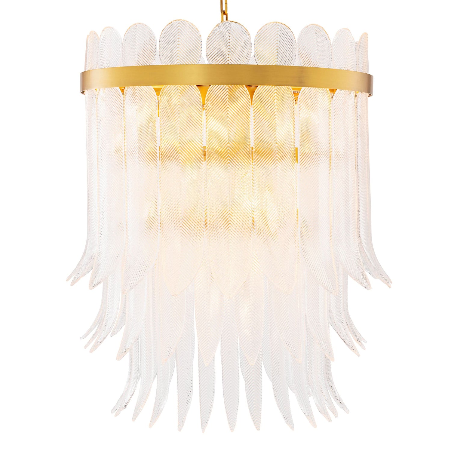 Eichholtz Kronleuchter Erika L – Antique Brass | Clear Glass Kronleuchter Eichholtz