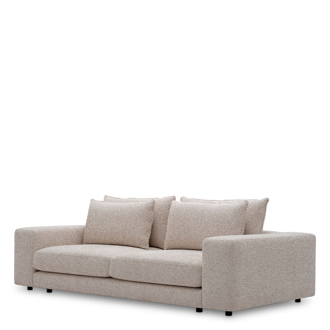 Eichholtz Sofa Lounge Club L – Nuoro Greige 3-Sitzer Sofa Eichholtz