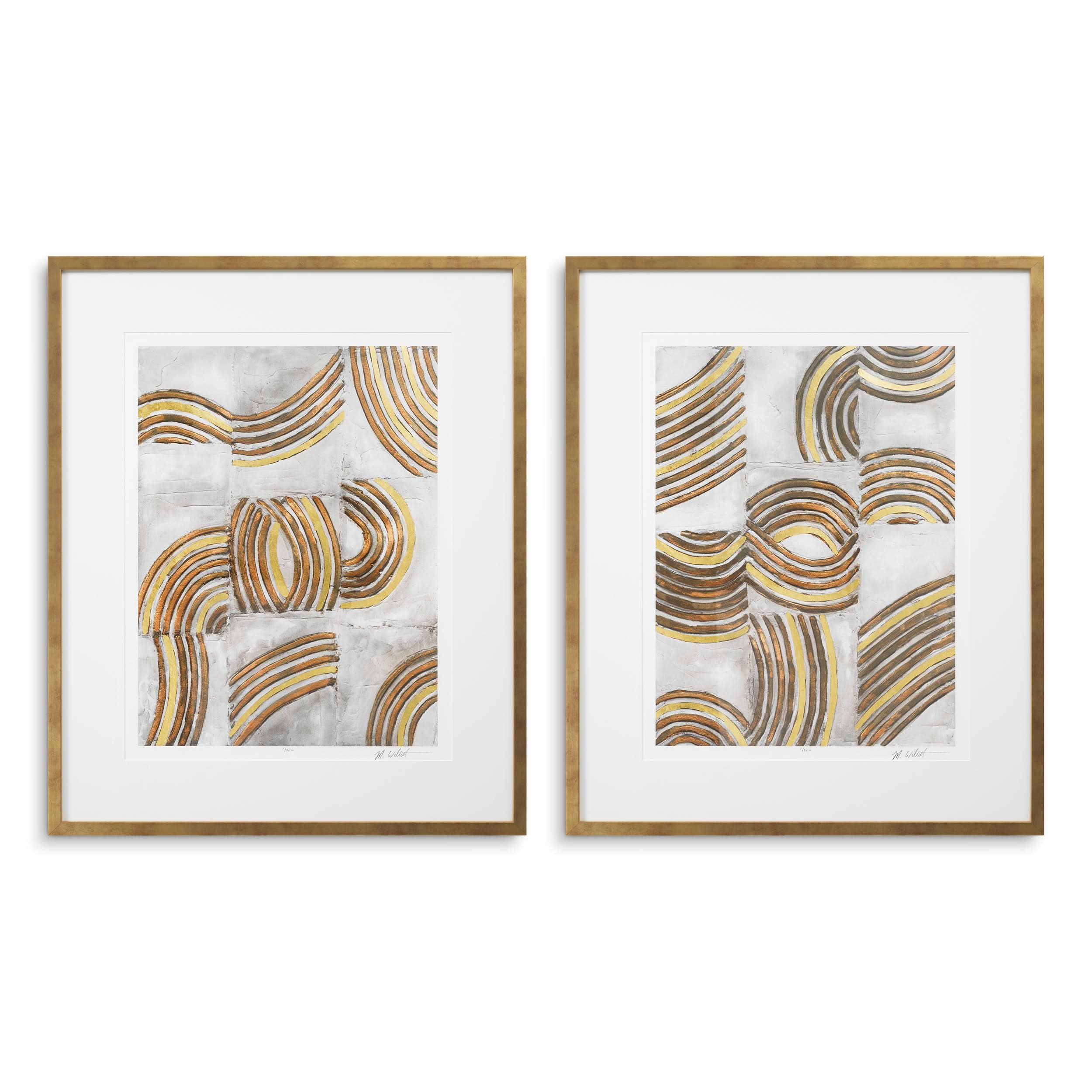 Eichholtz Wandbild-Set „Refined Catena“ von Michael Willett (2er-Set) Kunstdruck Eichholtz