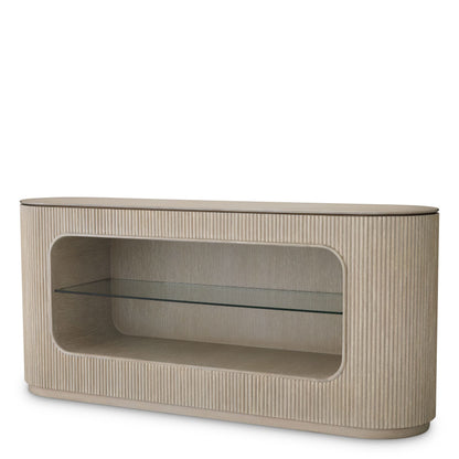 Eichholtz Kommode Bogota – Eichenfurnier Hell | Gerippte Front Sideboard Eichholtz