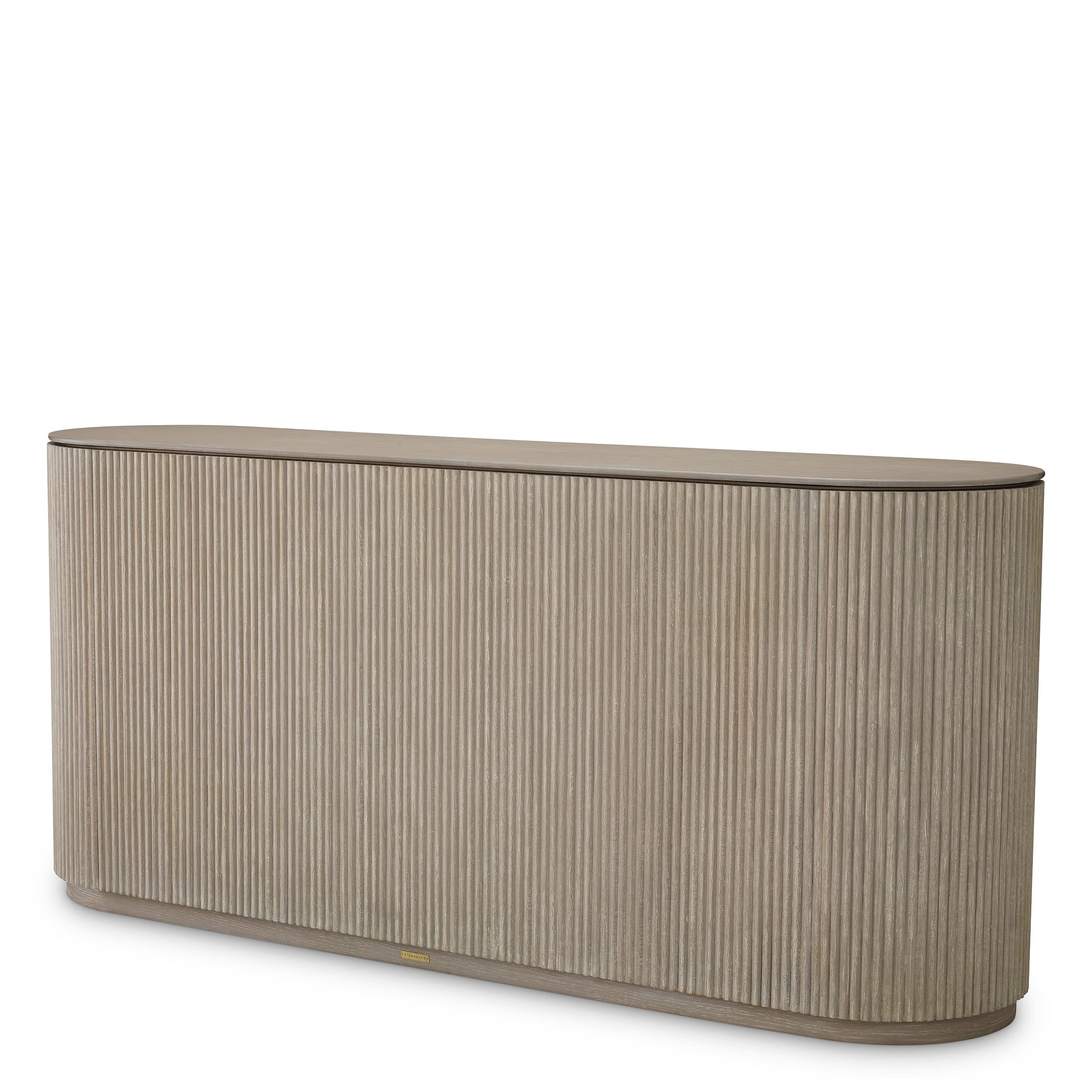 Eichholtz Kommode Bogota – Eichenfurnier Hell | Gerippte Front Sideboard Eichholtz