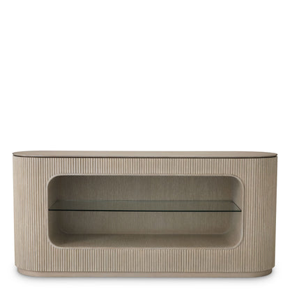 Eichholtz Kommode Bogota – Eichenfurnier Hell | Gerippte Front Sideboard Eichholtz